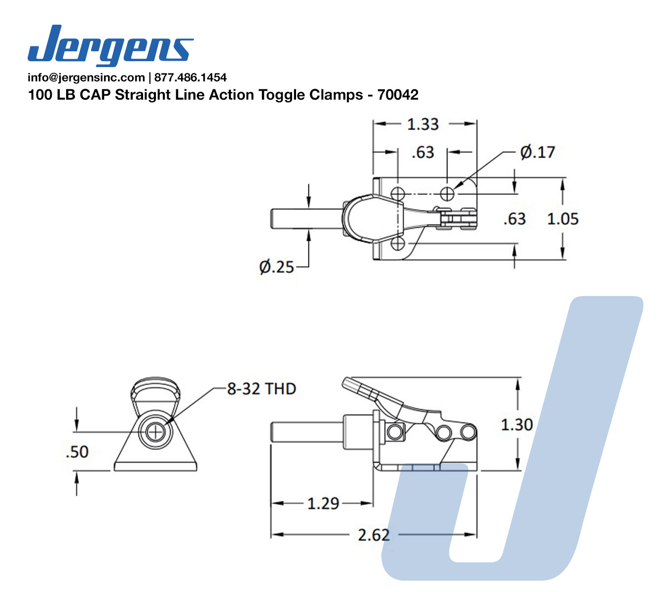 Line Art 100 LB CAP Straight Line Action Toggle Clamps