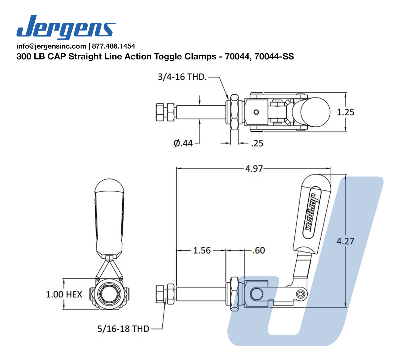 Line Art 300 LB CAP Straight Line Action Toggle Clamps