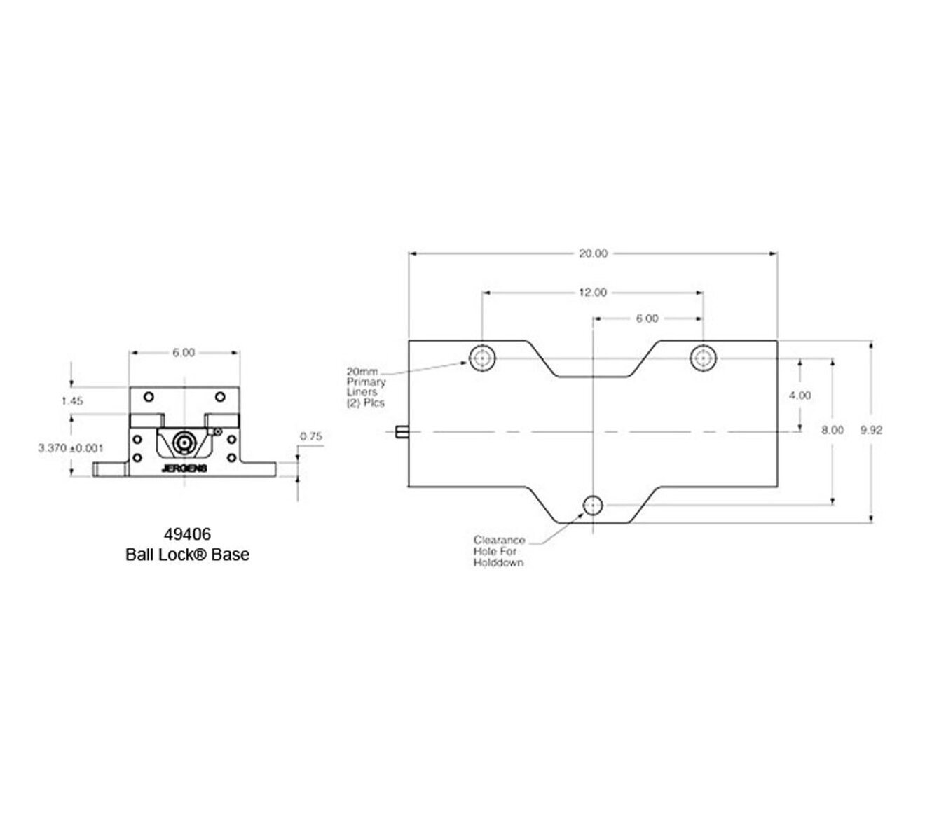 Line Art 6in (150mm) Production Vises - Ball Lock Base