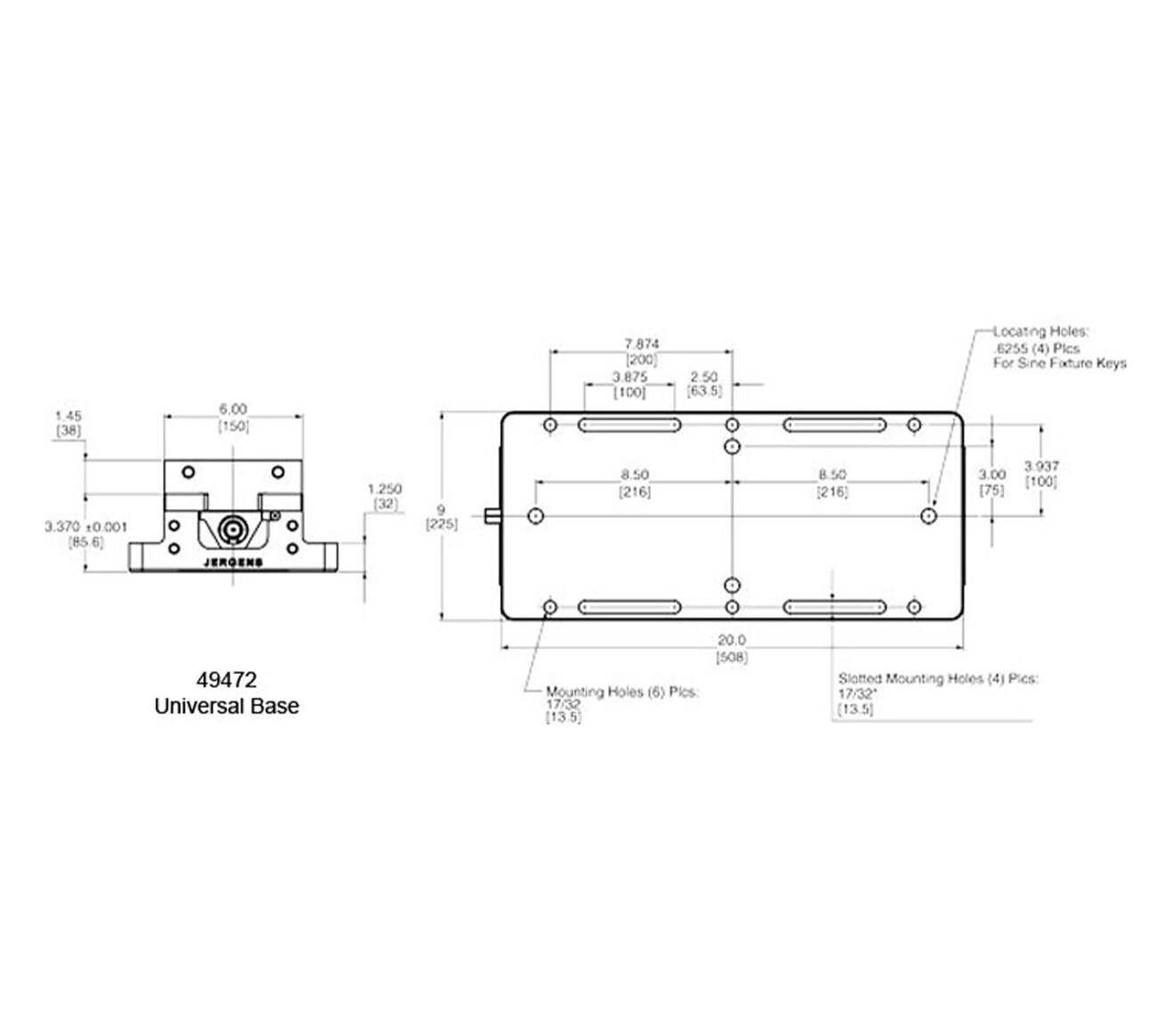 Line Art 6in (150mm) Production Vises - Universal Base
