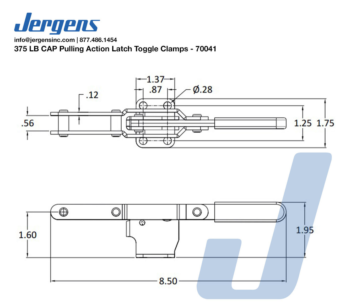 Line Art 375 LB CAP Pulling Action Latch Toggle Clamps