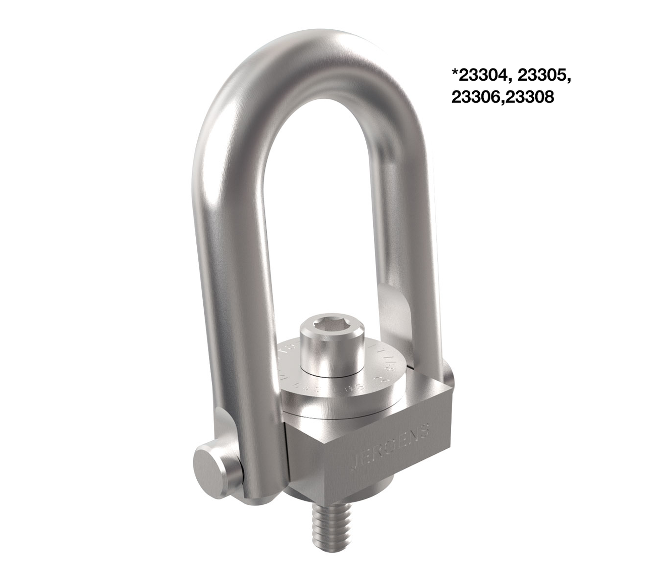 Envirolox™ Center-Pull Hoist Rings with Standard U-Bar