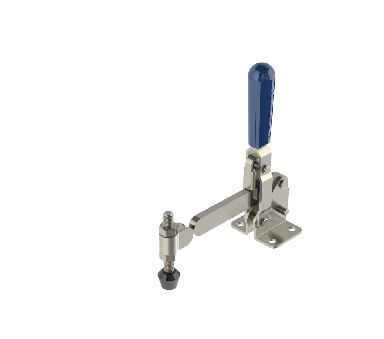 Vertical Toggle Clamp with Flanged Base & Solid Arm