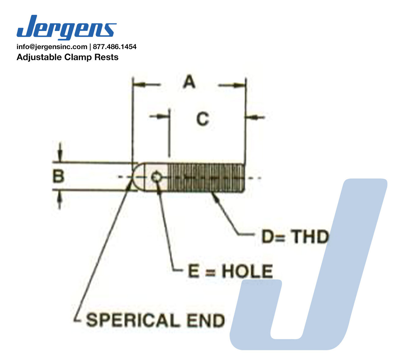 Line Art Adjustable Clamp Rests