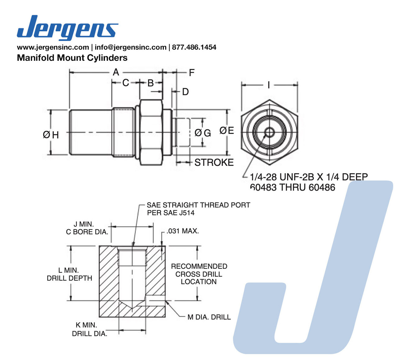 Line Art Manifold Mount Cylinders