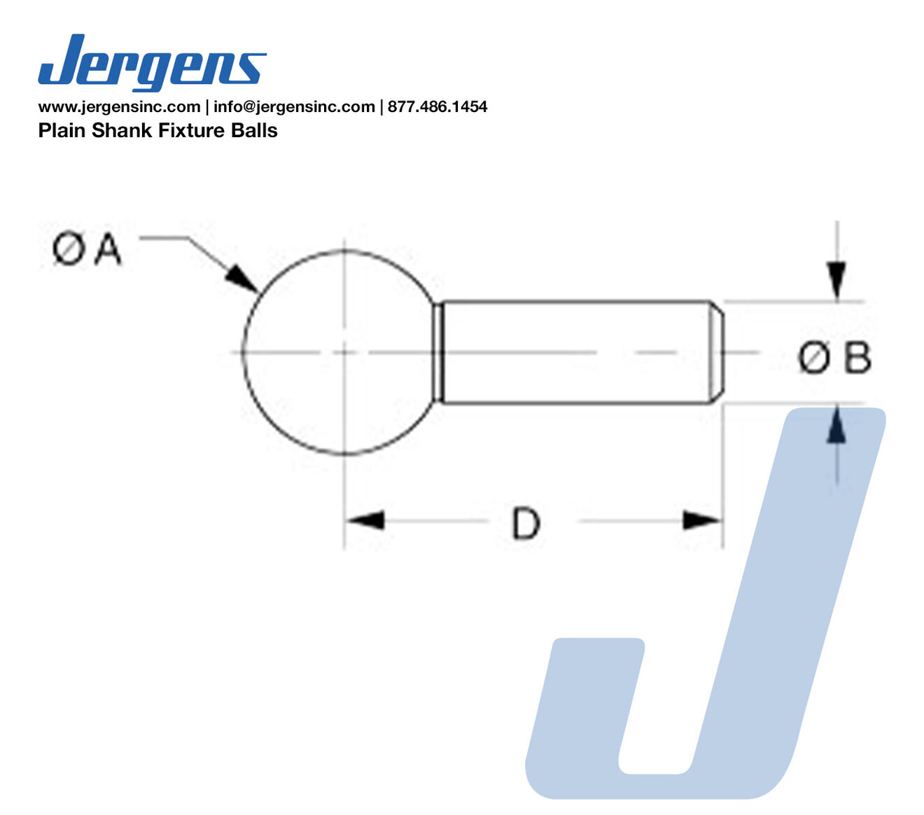 Line Art Plain Shank Fixture Balls