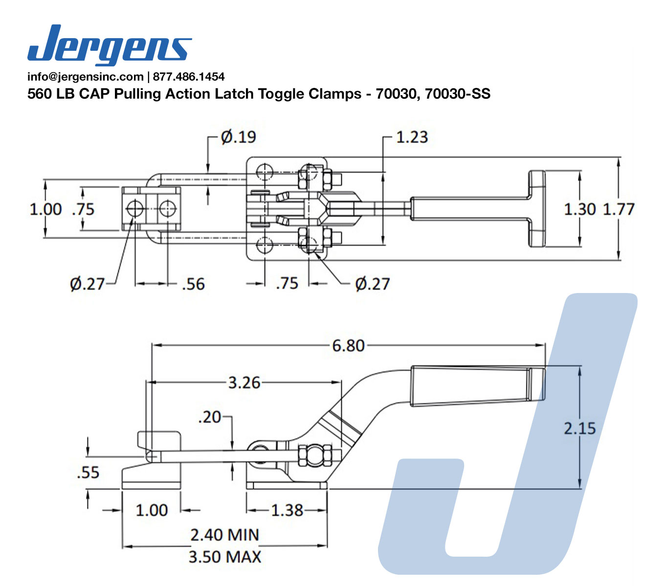 Line Art 560 LB CAP Pulling Action Latch Toggle Clamps