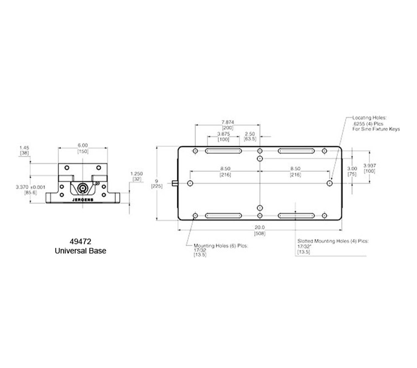 Line Art 6in (150mm) Production Vises - Universal Base