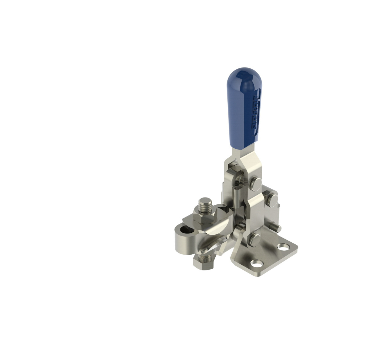 112 LB CAP Vertical Toggle Clamp with Flanged Base & Adjustable U-Bar part number 70000-SS