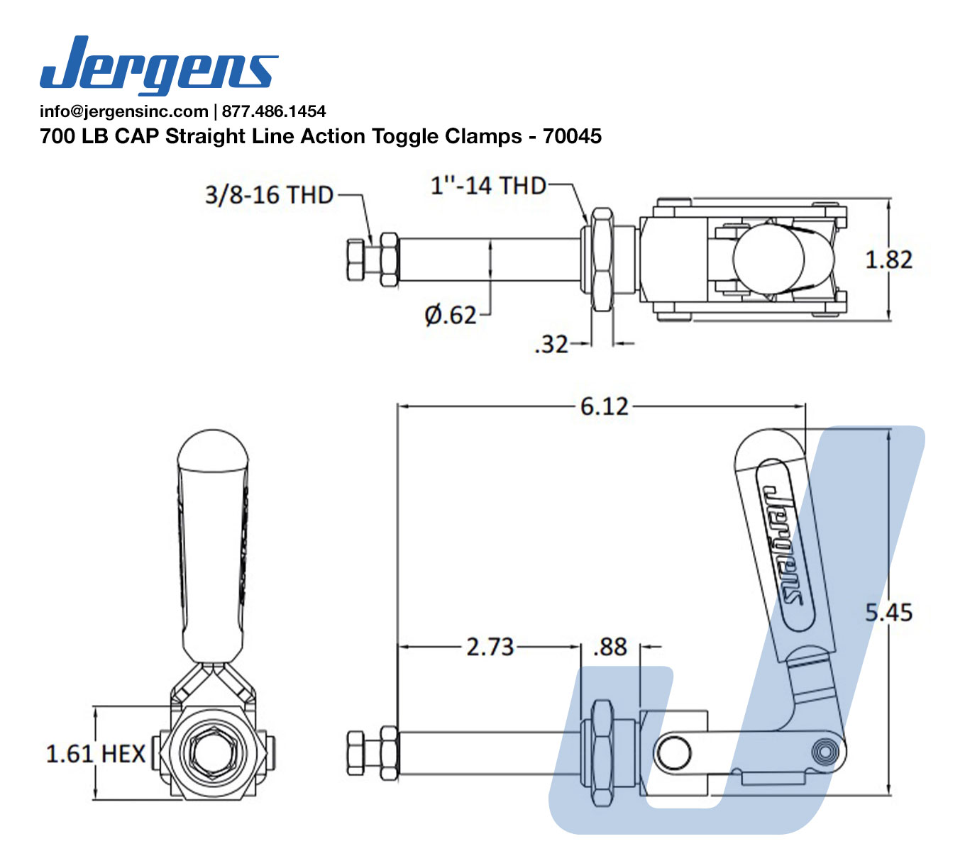 Line Art 700 LB CAP Straight Line Action Toggle Clamps