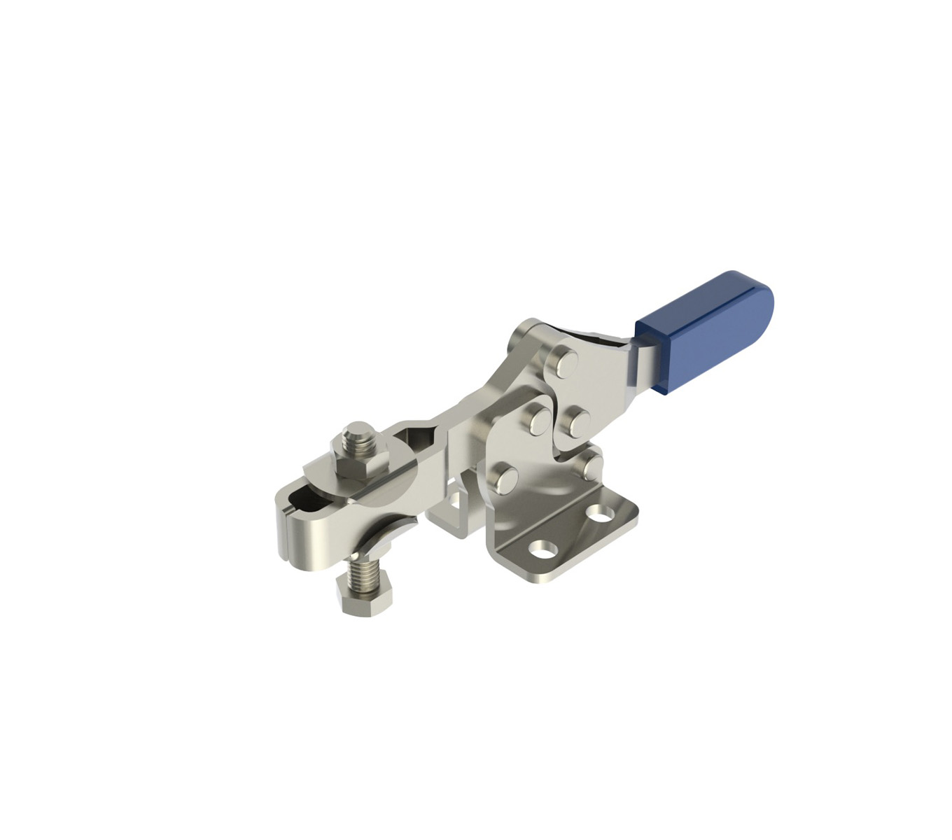 160 LB CAP Horizontal Toggle Clamp with Flanged Base & Adjustable U-Bar part number 70141