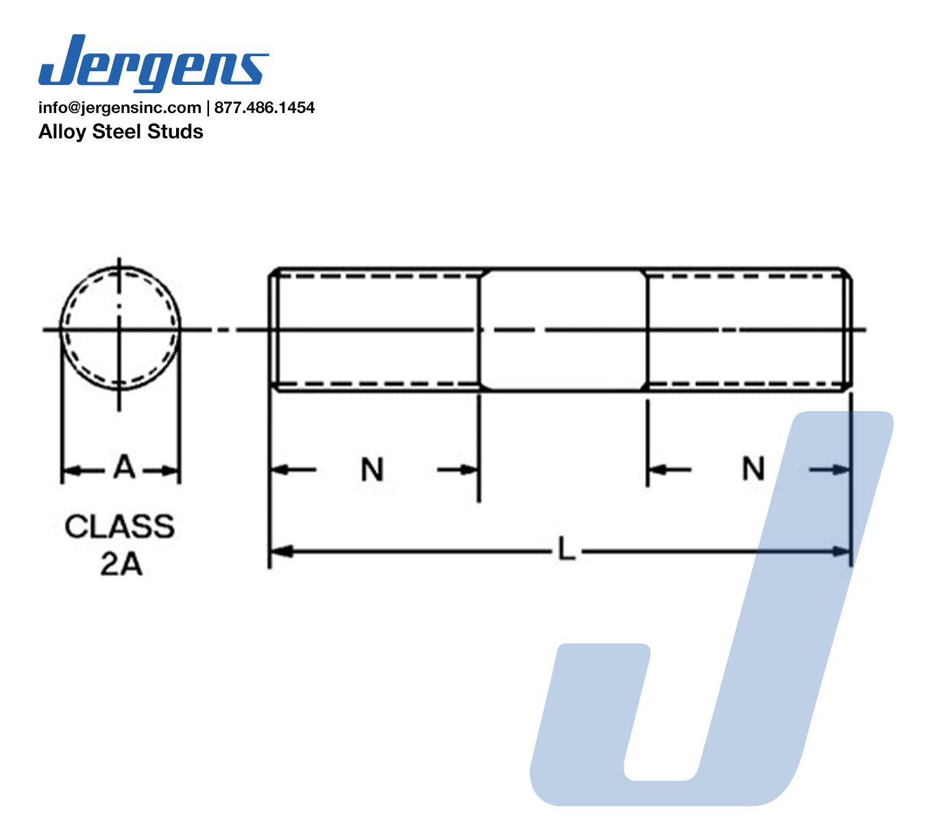 Line Art Alloy Steel Studs