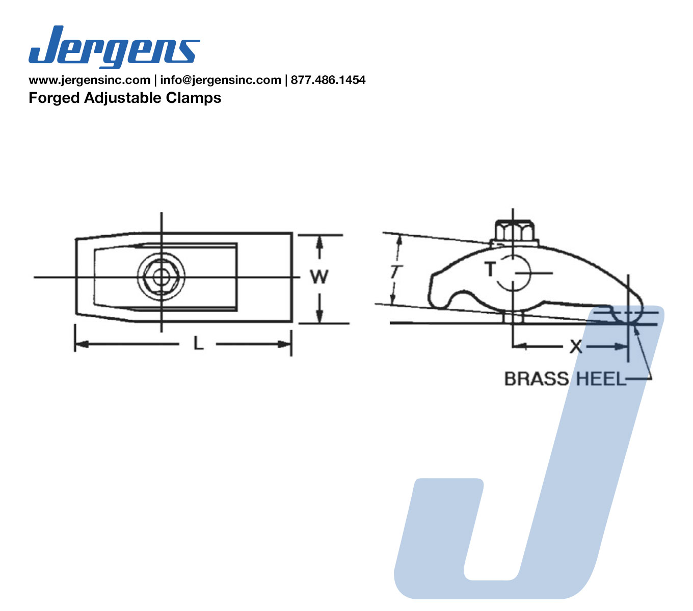 Line Art Forged Adjustable Clamps