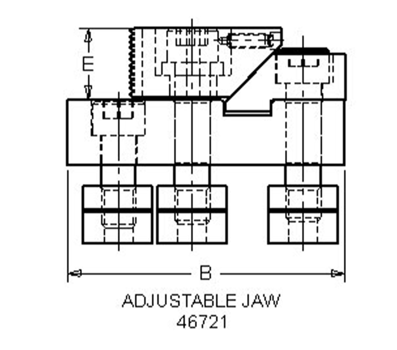 Line Art Modular Mini Vise Adjustable Jaw