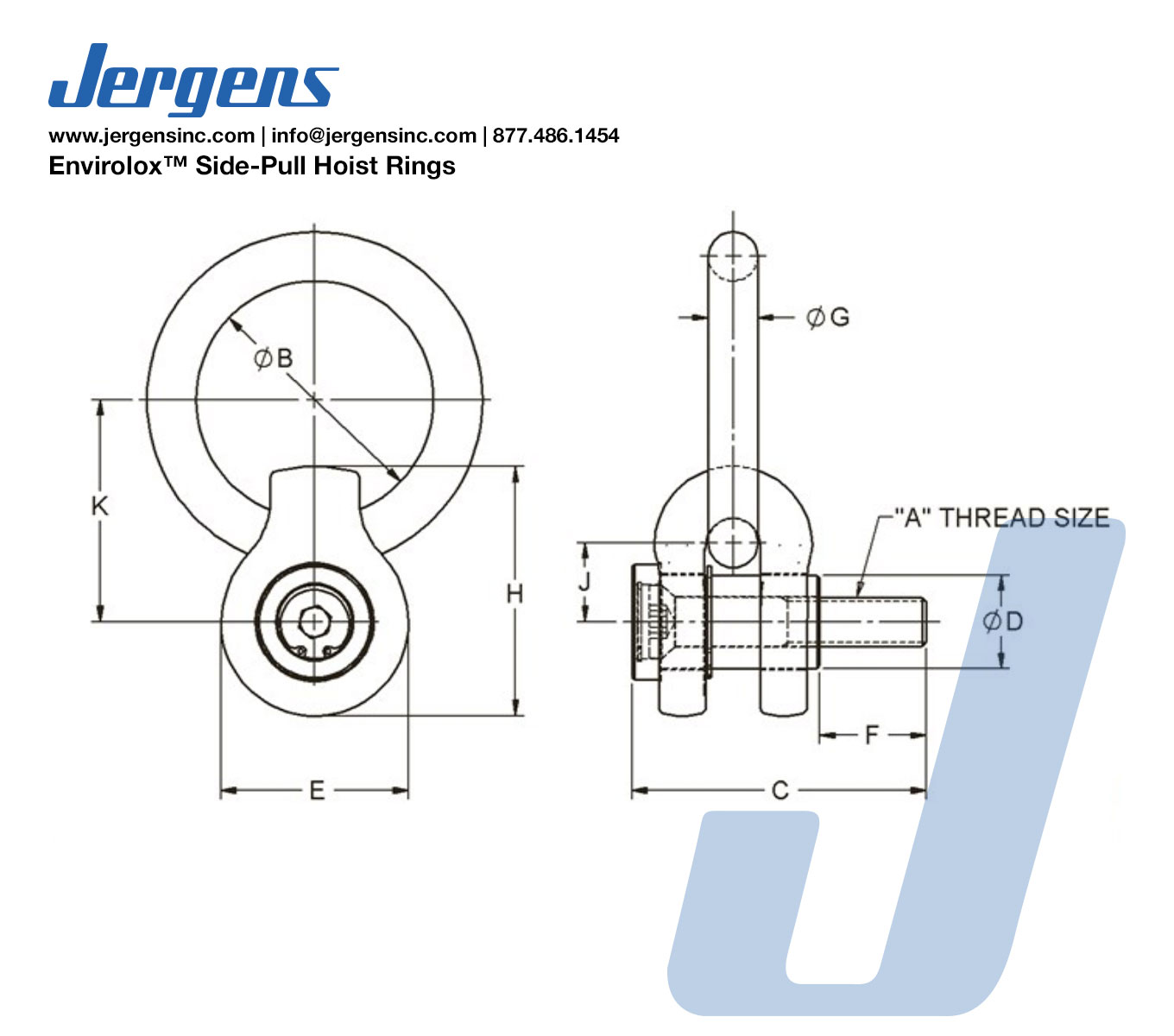 Line Art Side-Pull Hoist Rings