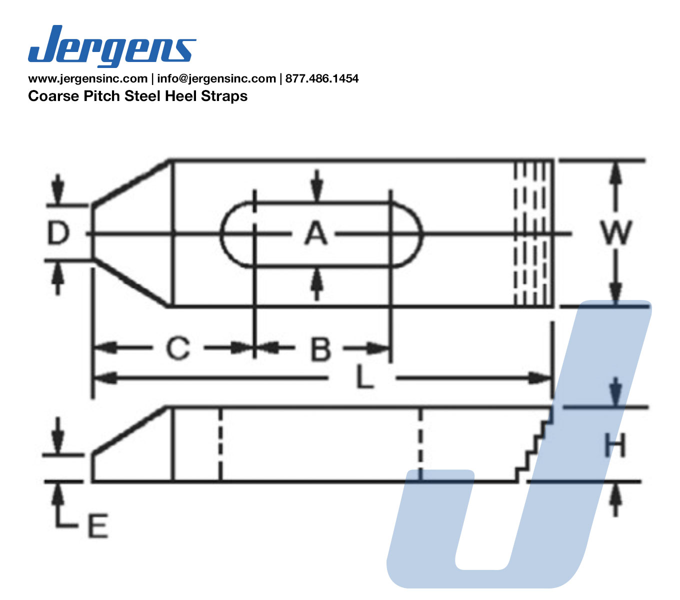 Line Art Steel Heel Straps