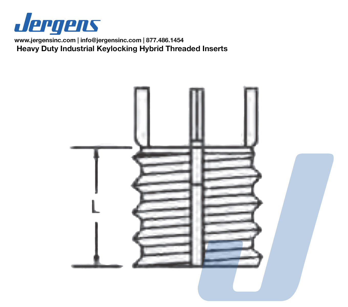 Line Art 26243 INSERT, M6 X 1.0 TO 3/8-16