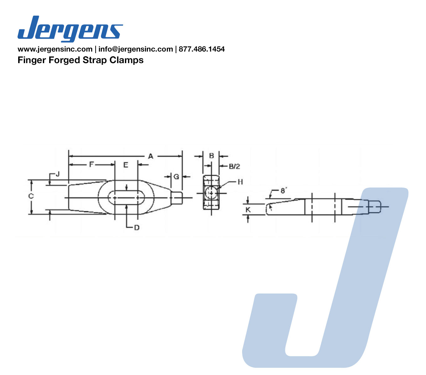 Line Art 37221 STRAP CLAMP, 4 FINGER