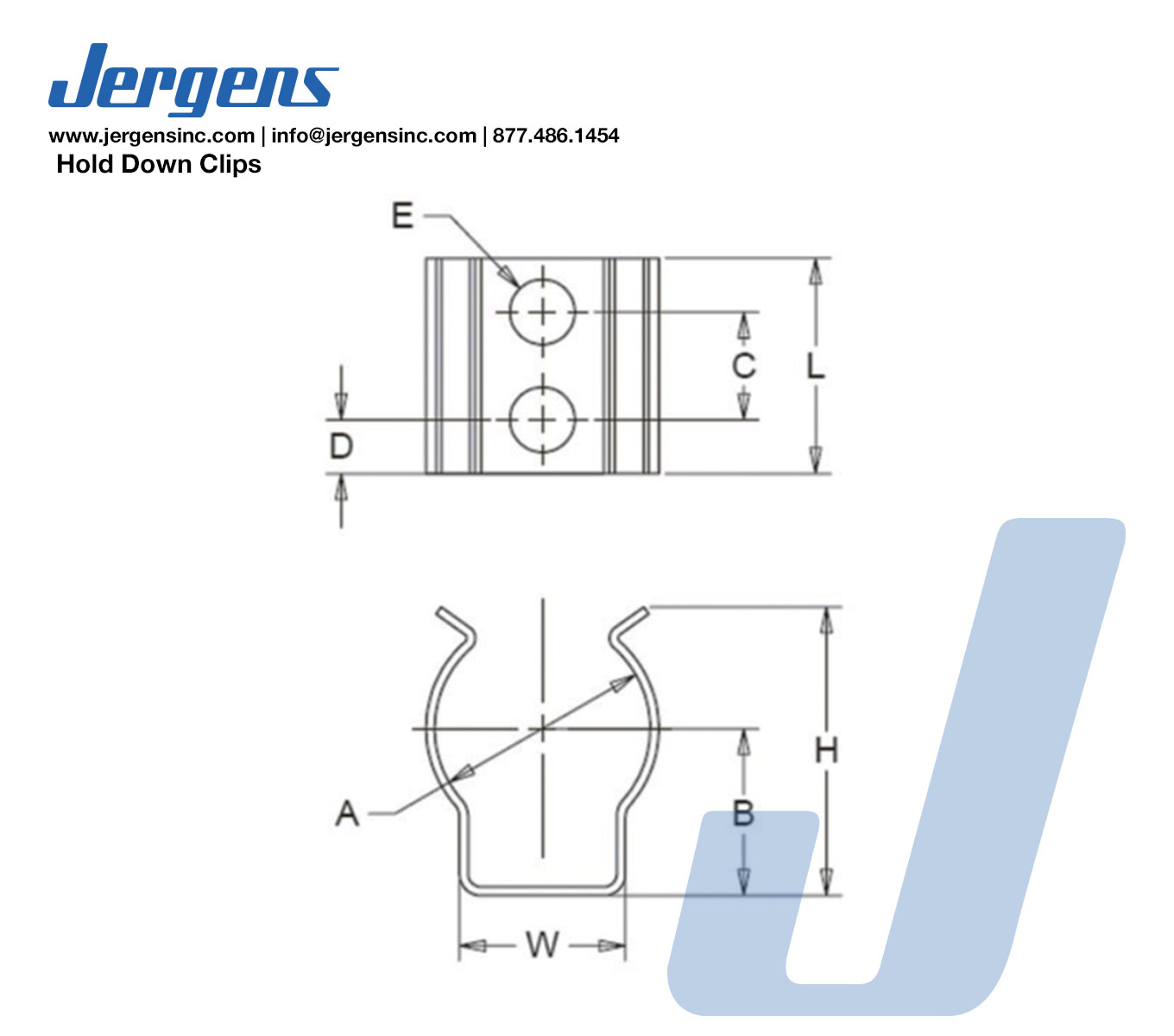 Line Art 47331 SPRING CLIP, 3/8