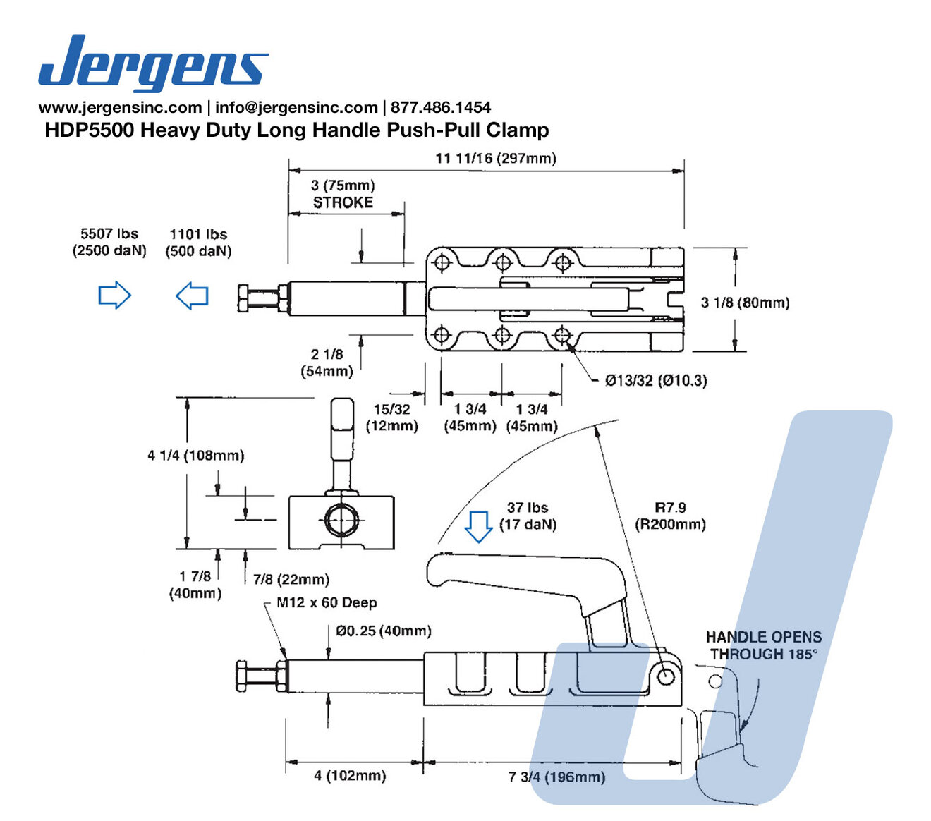 Line Art 72203 HD PUSH-PULL CLAMP, HDP5500