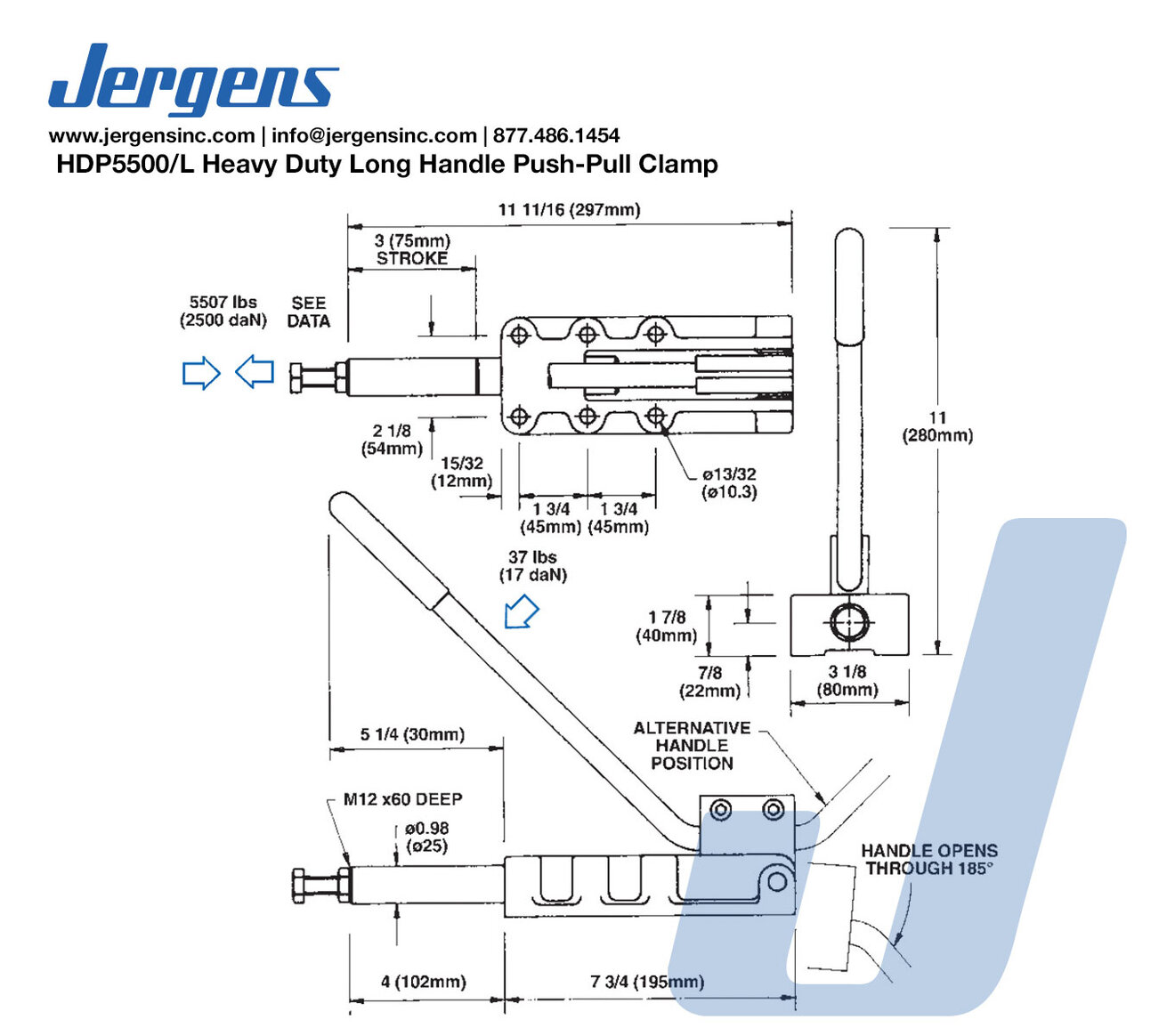 Line Art 72207 HD PUSH-PULL CLAMP, HDP5500/L