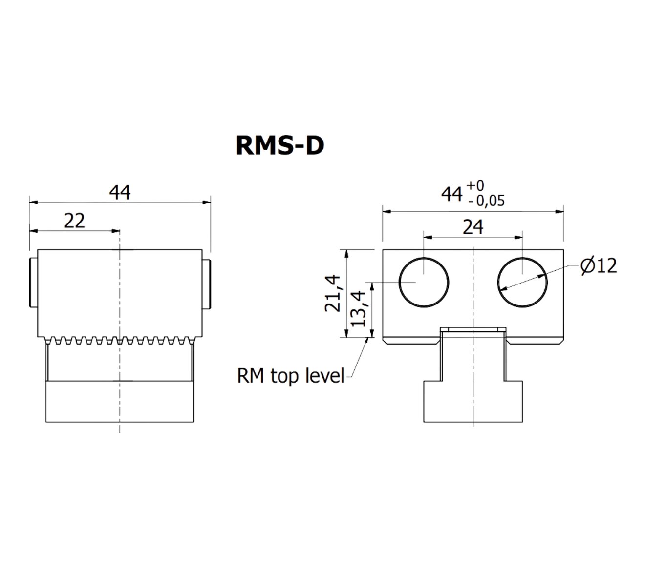 Line Art RMS-D STOP MODULE, DIAMOND PINS