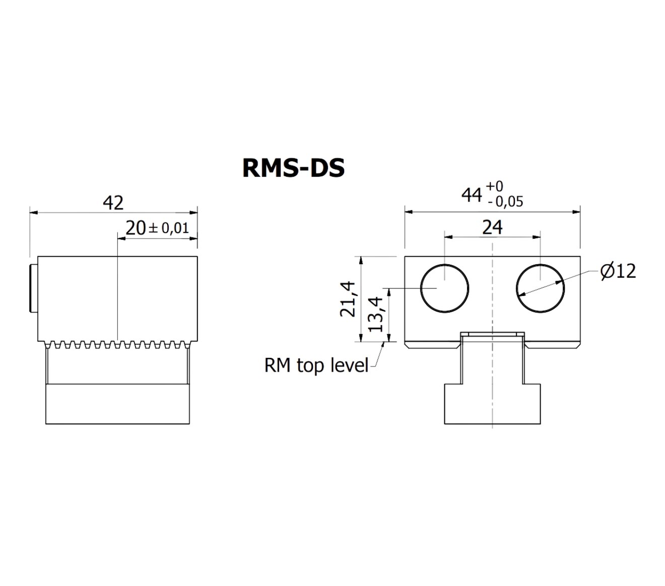 Line Art RMS-DS STOP MODULE, TYPE D, SMOOTH