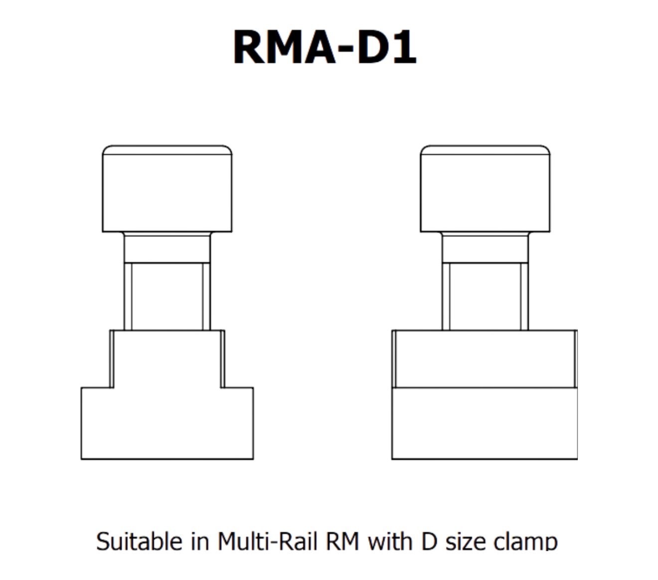 Line Art RMA-D1 16MM T-SLOT NUT AND M12 SCREW