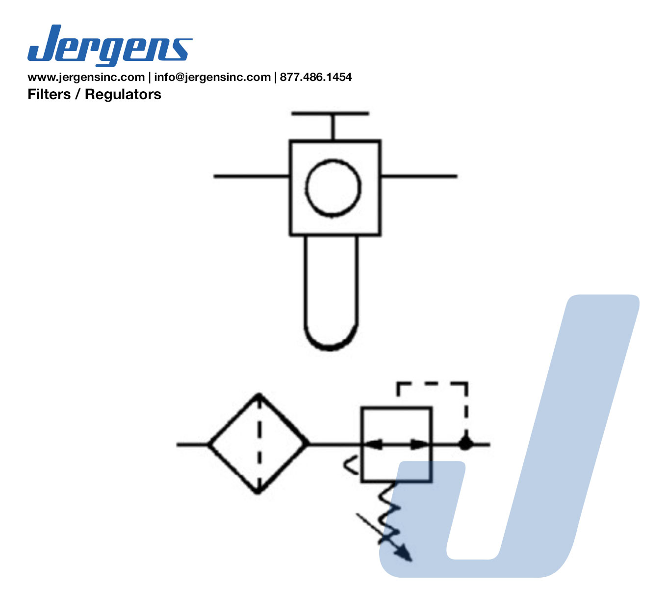 Line Art 61616 FILTER REG, AIR ADJ 1/4 NPT
