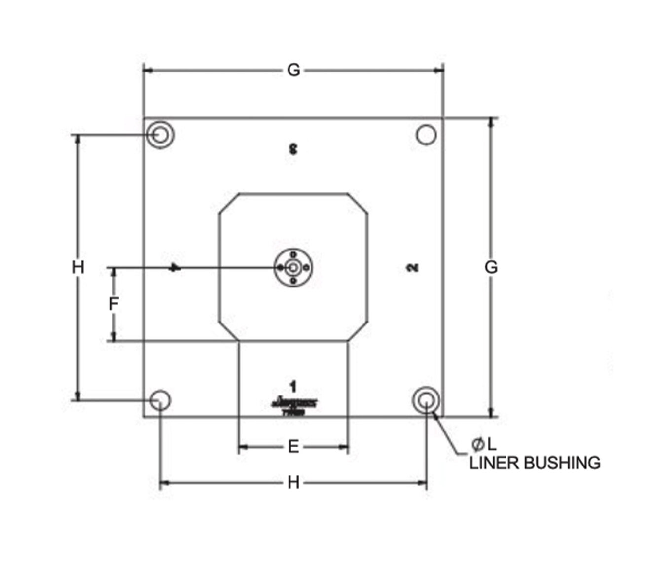 Line Art 69303 OK-QLS TOOLING COLUMN, 4-SIDE,BALL LOCK