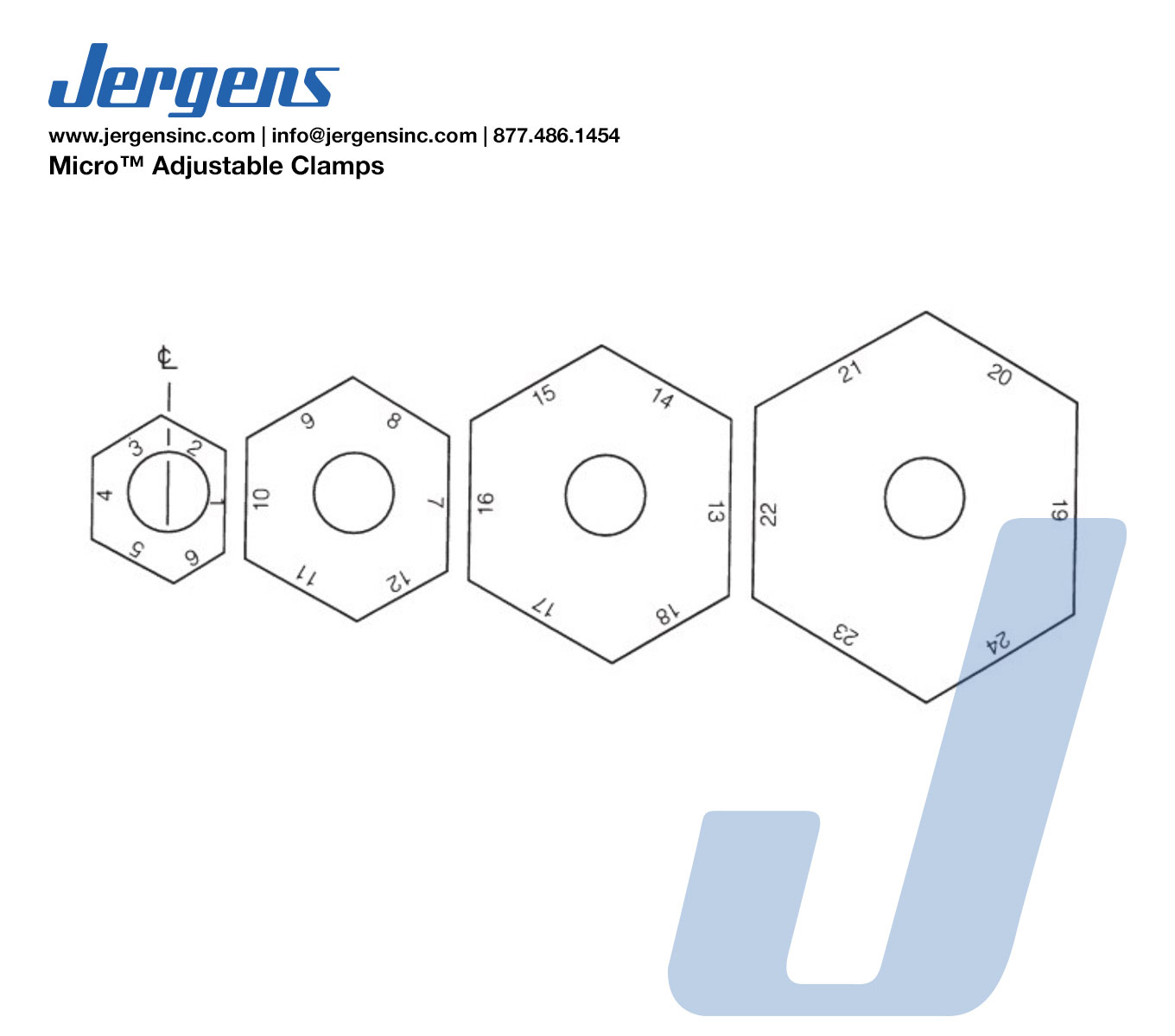 Line Art 68601 CLAMP, ADJ MICRO 1-6