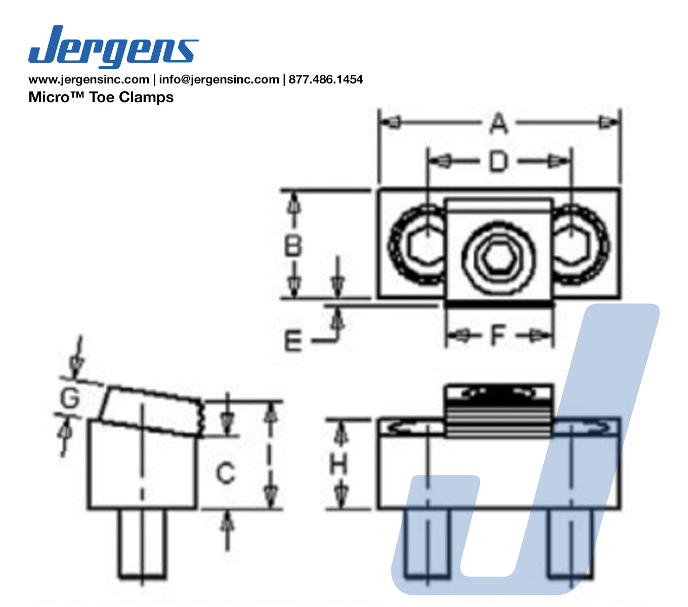 Line Art 68731 CLAMP, MICRO TOE, .090