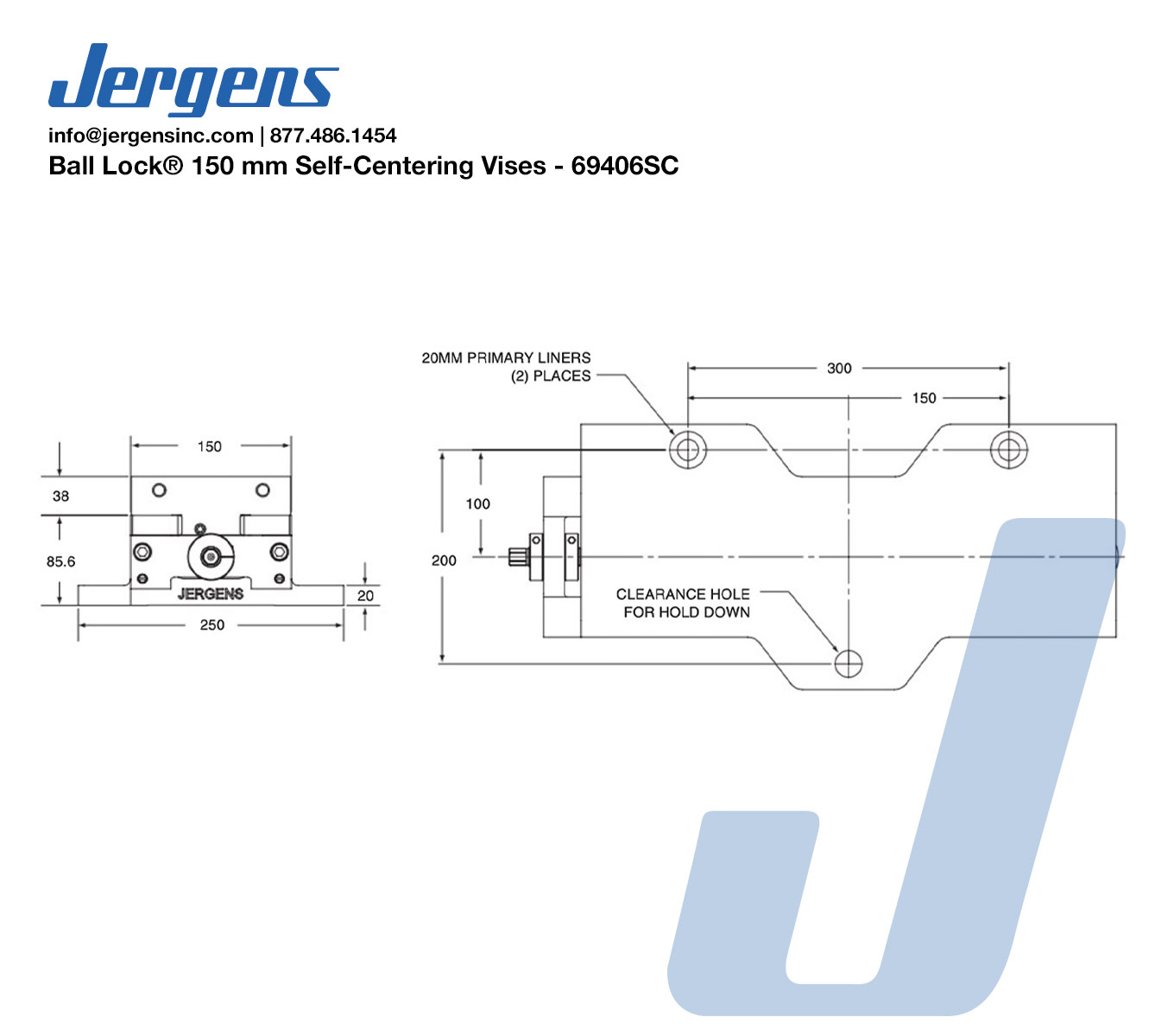 Ball Lock® 150 mm Self-Centering Vises part number 69406SC