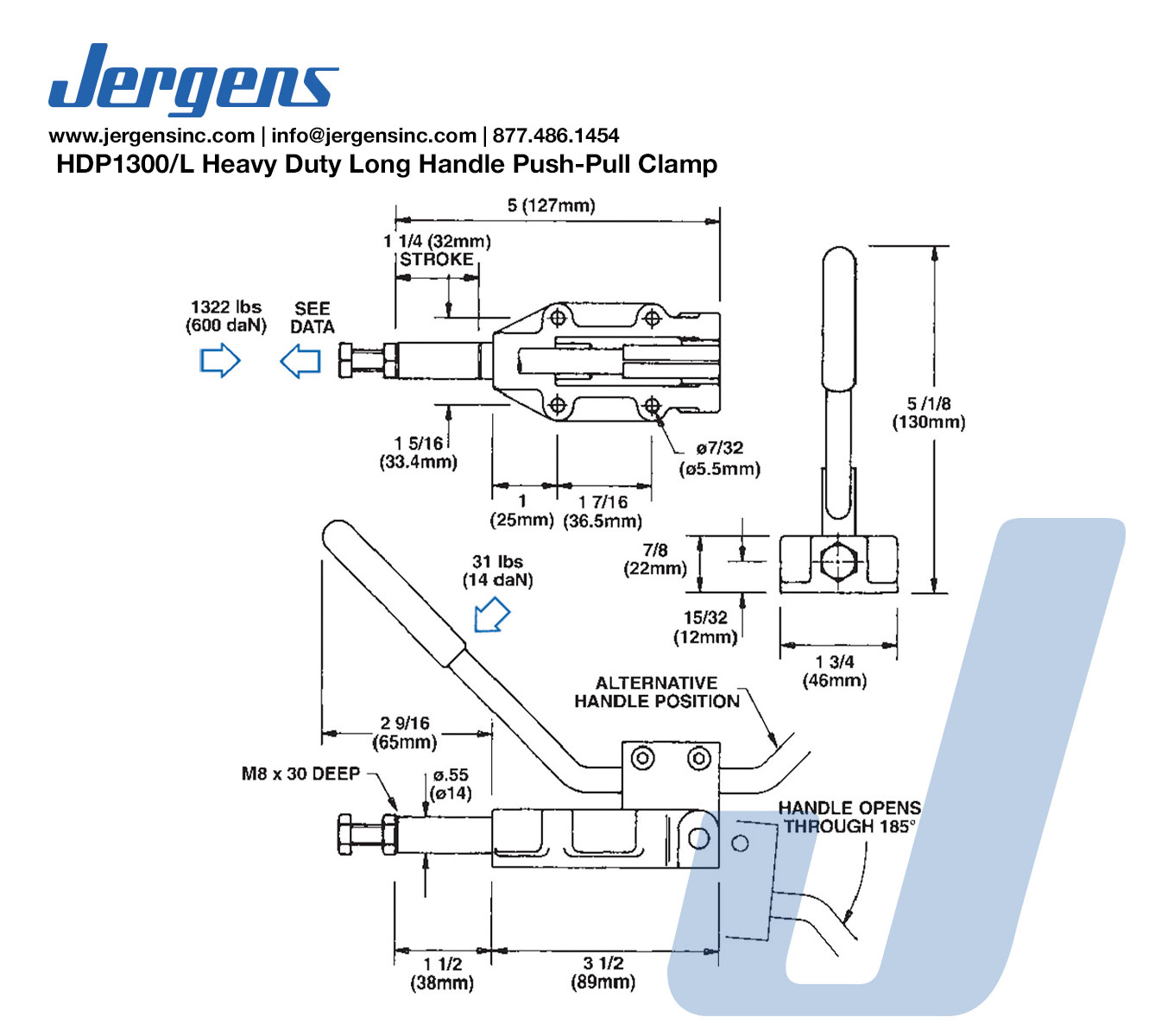 Line Art 72205 HD PUSH-PULL CLAMP, HDP1300/L