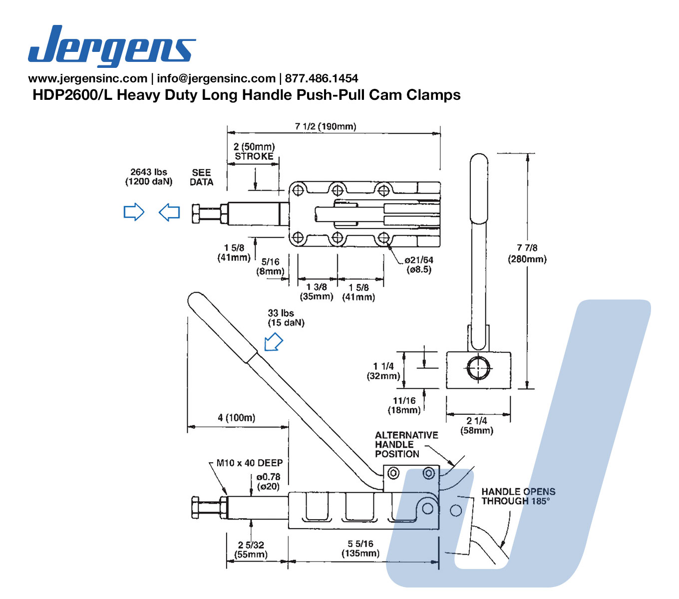 Line Art 72206 HD PUSH-PULL CLAMP, HDP2600/L