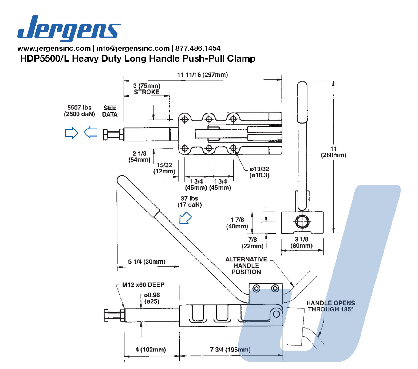Line Art 72207 HD PUSH-PULL CLAMP, HDP5500/L
