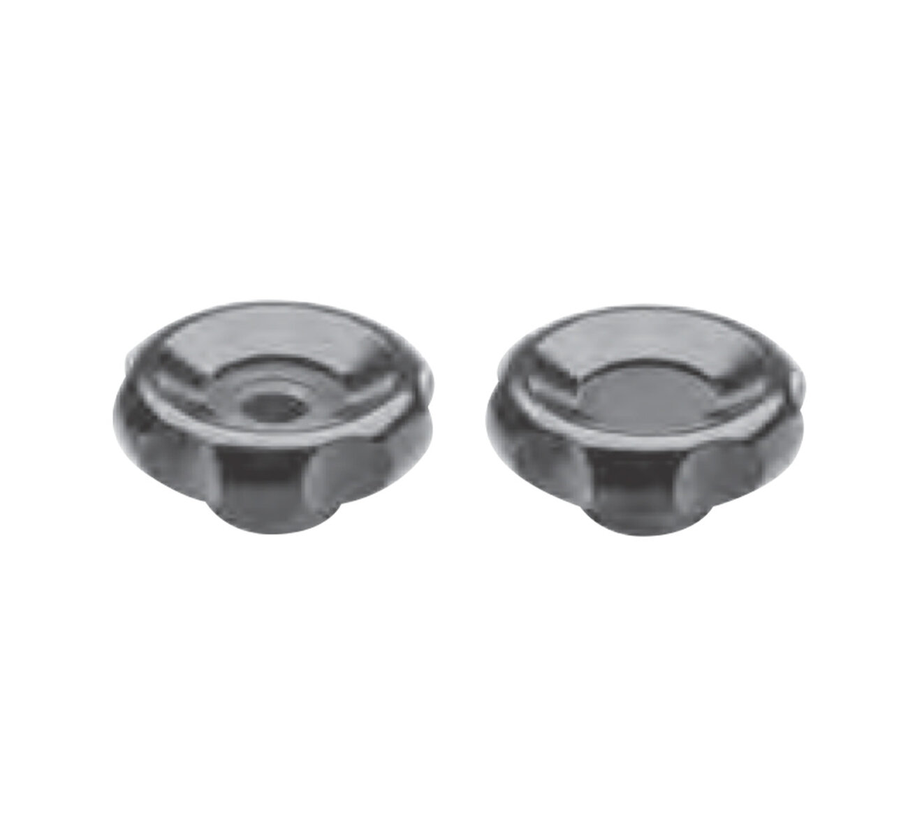 Technopolymer Lobe Knobs by ELESA® part number 34001