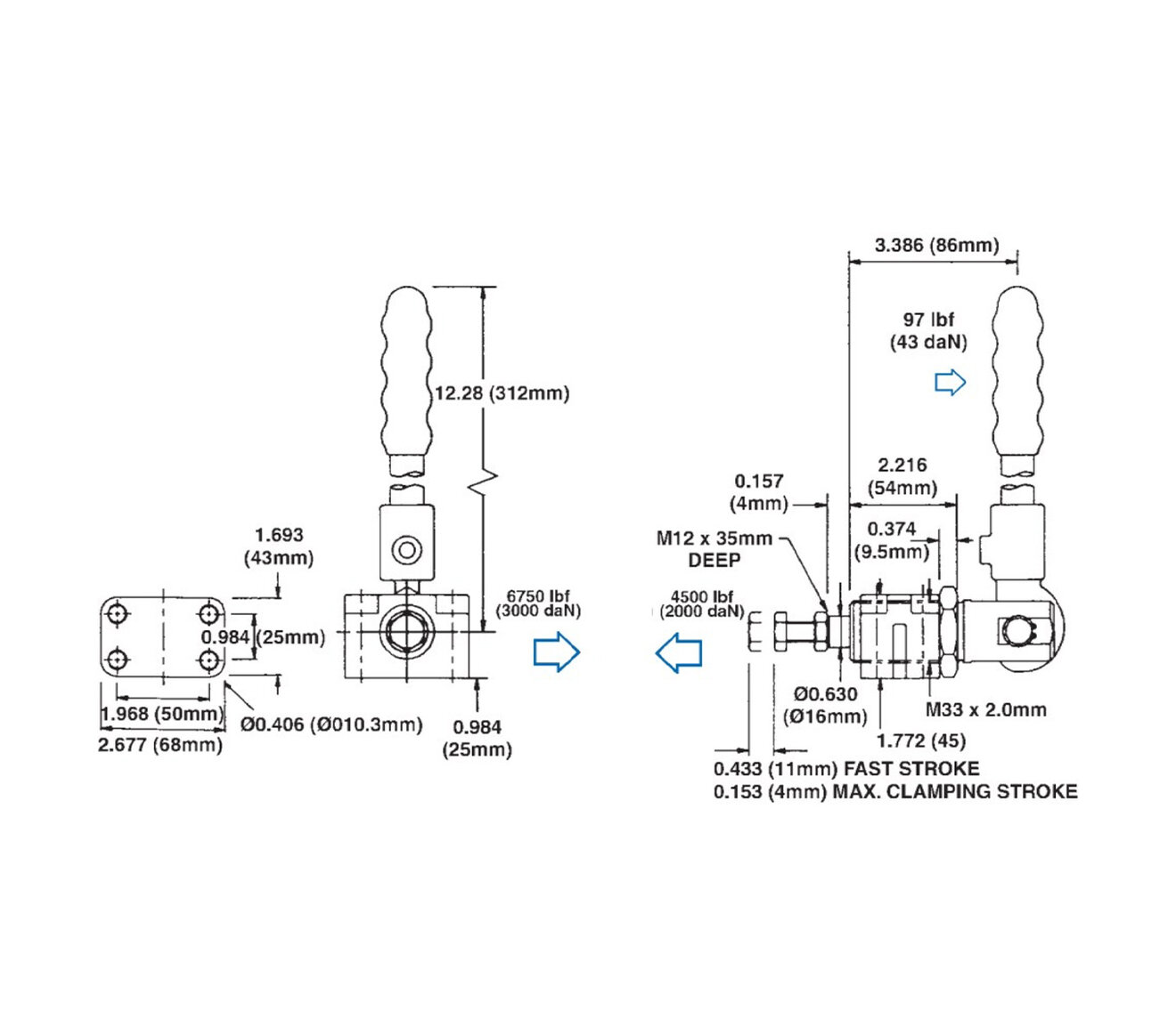 Line Art 72416 PUSH ,LONG HANDLE, 6750