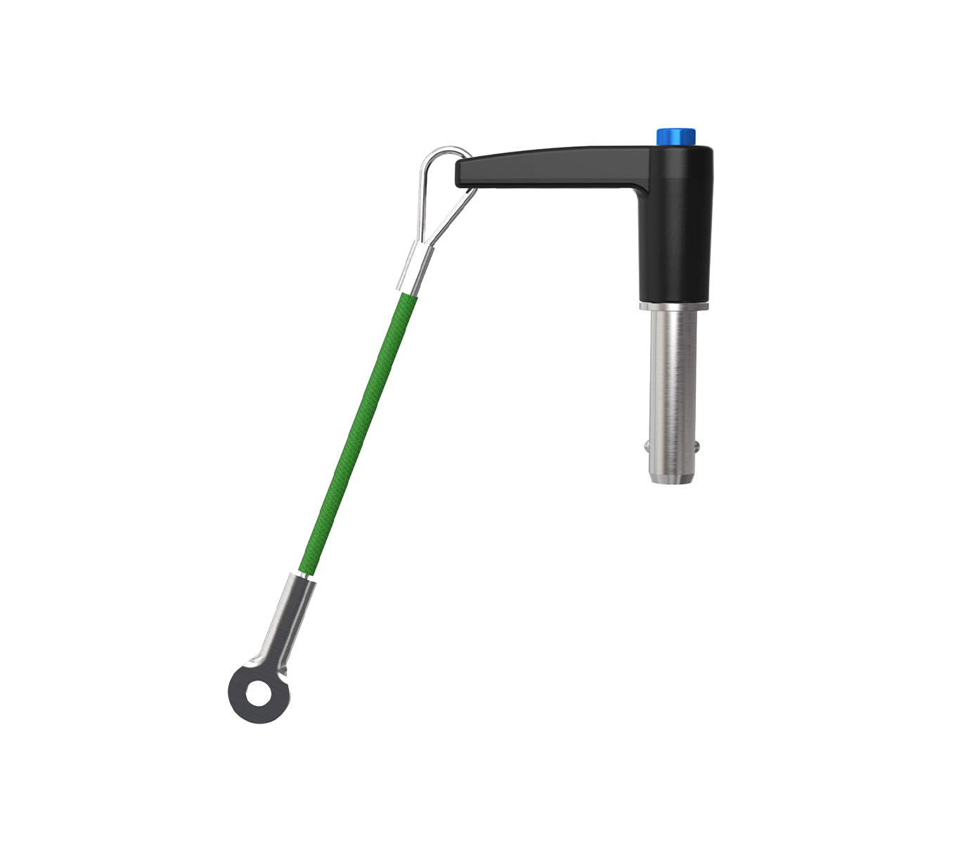 la épingle .。.:*♡ L-Handle Quick Release Pins with Aluminum Oval Tab Lanyard