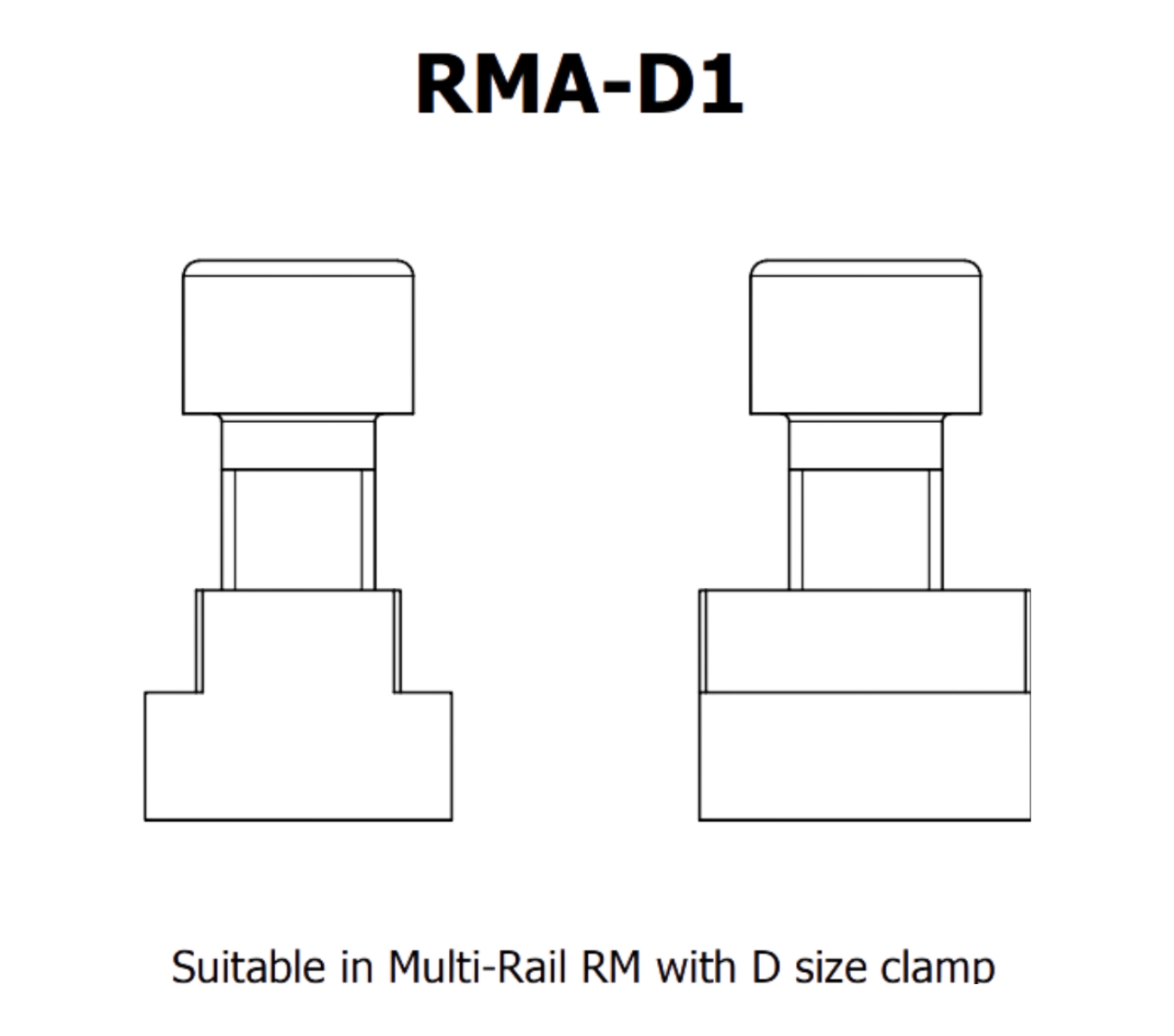 Line Art RMA-D1 16MM T-SLOT NUT AND M12 SCREW